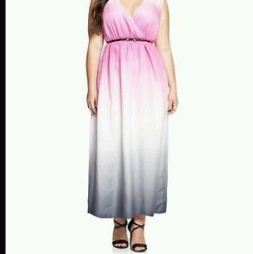 Ombre maxi dress